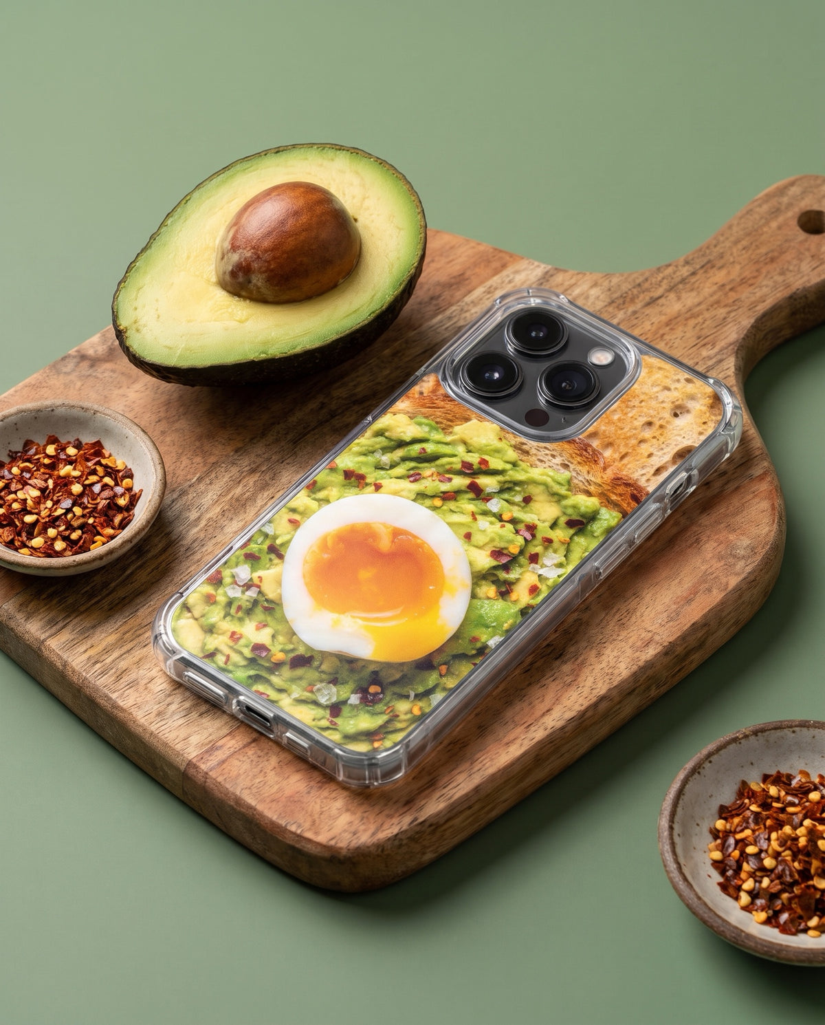 crafic-studio Avocado Toast iPhone Case