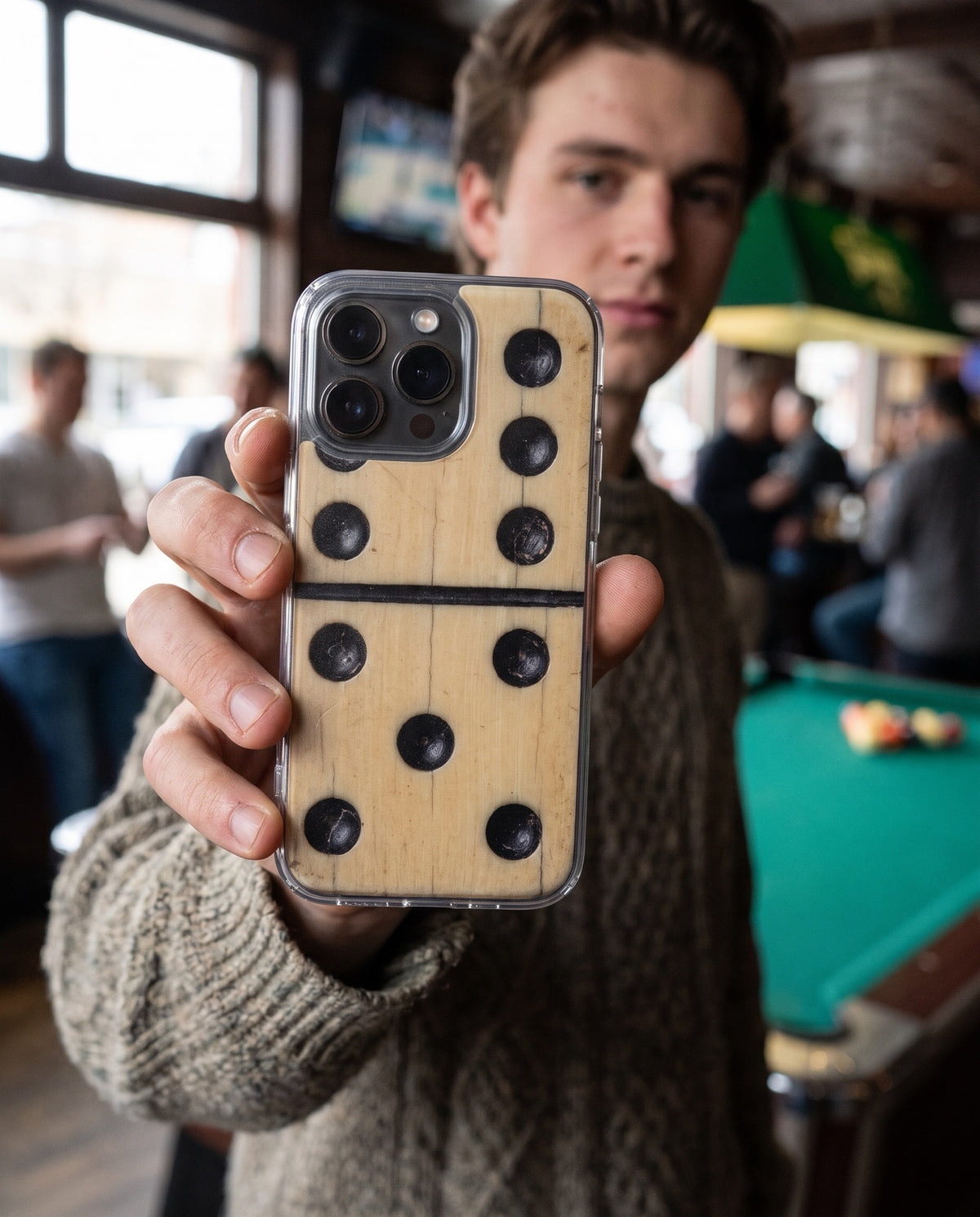 crafic-hand Domino iPhone Case