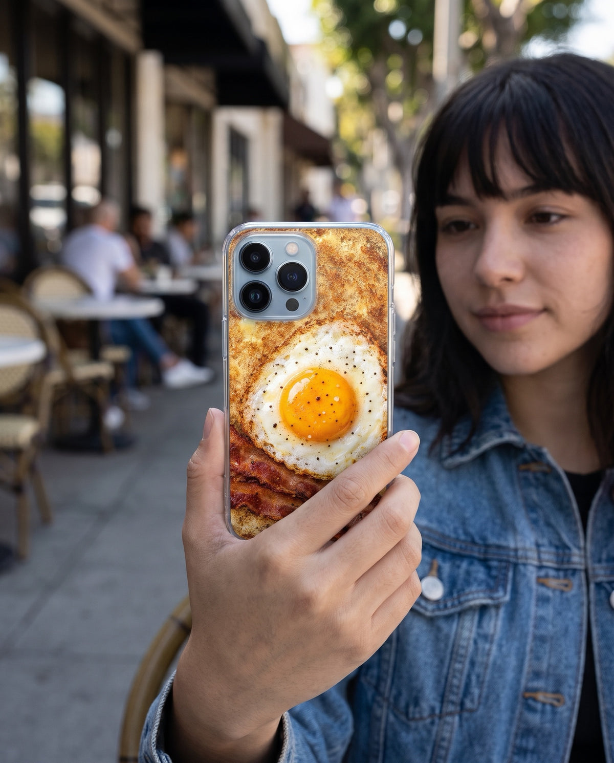 crafic-hand Egg Toast iPhone Case