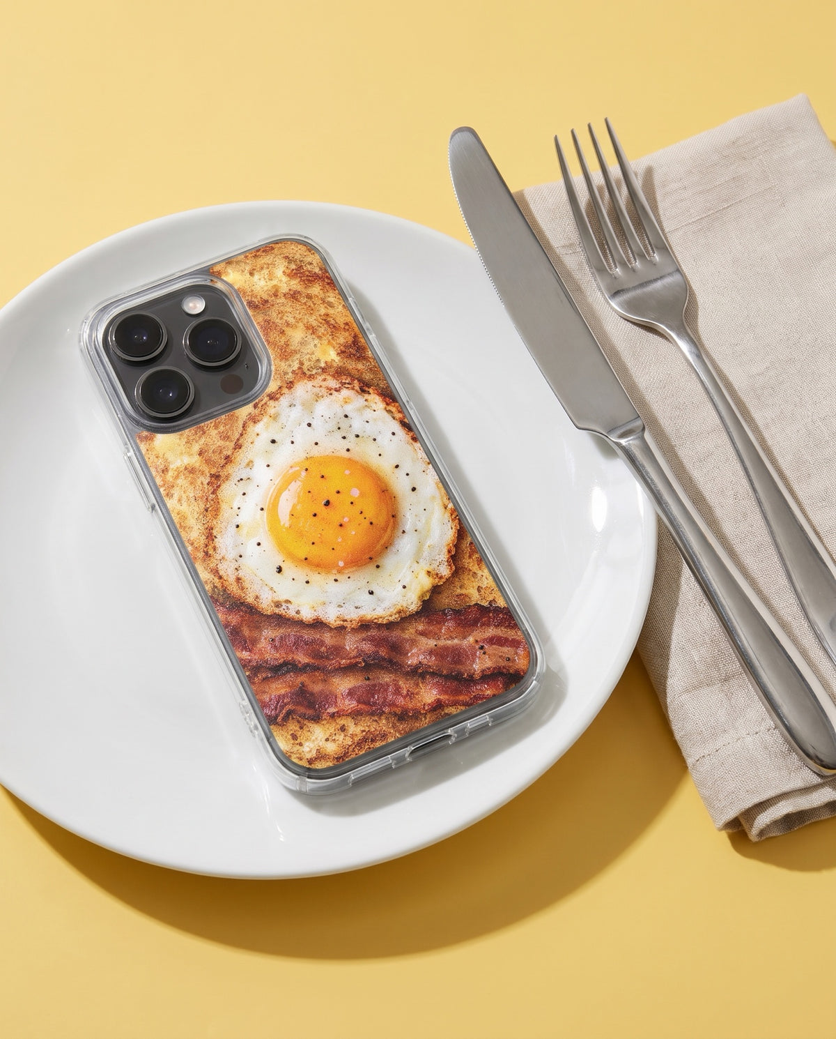 crafic-studio Egg Toast iPhone Case