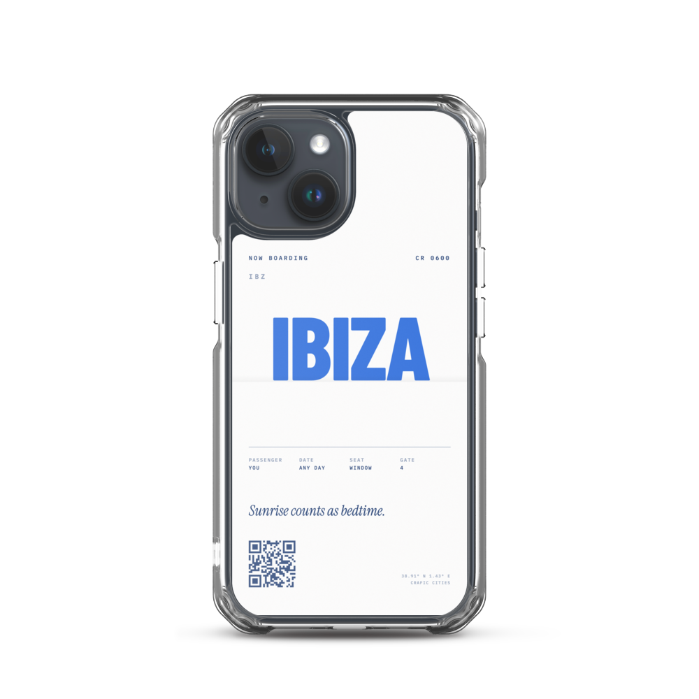 crafic-mock Ibiza Boarding Pass iPhone Case