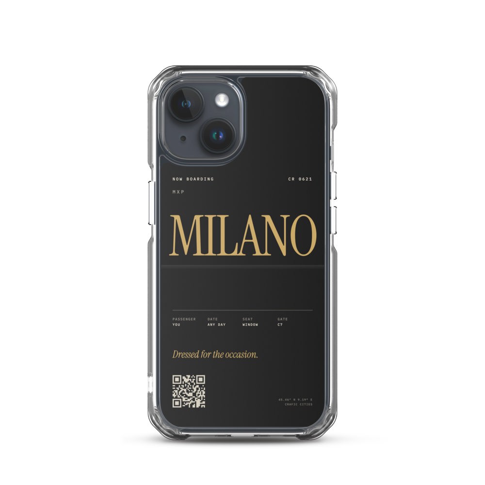 crafic-mock Milano Boarding Pass iPhone Case