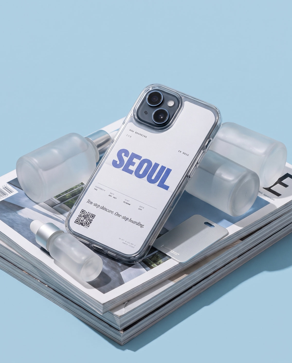 crafic-studio Seoul Boarding Pass iPhone Case