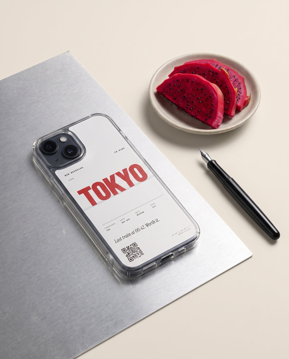 crafic-studio Tokyo Boarding Pass iPhone Case