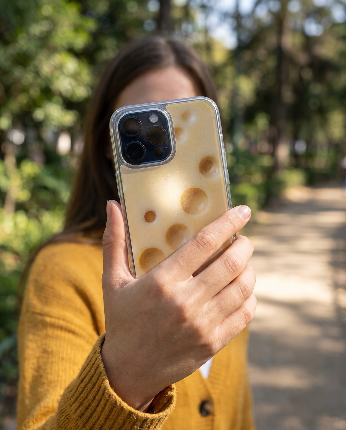 crafic-hand Swiss Cheese iPhone Case
