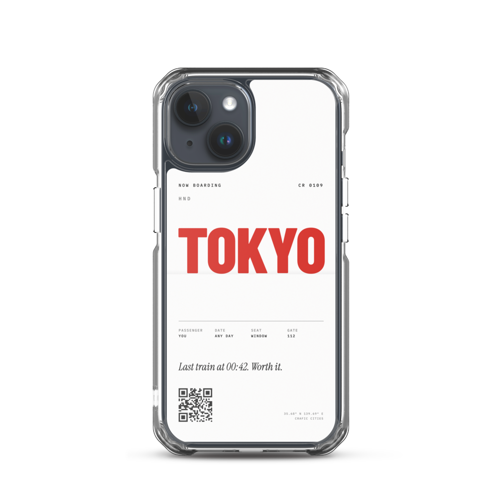 crafic-mock Tokyo Boarding Pass iPhone Case