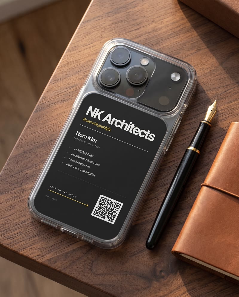 Business Card iPhone Case