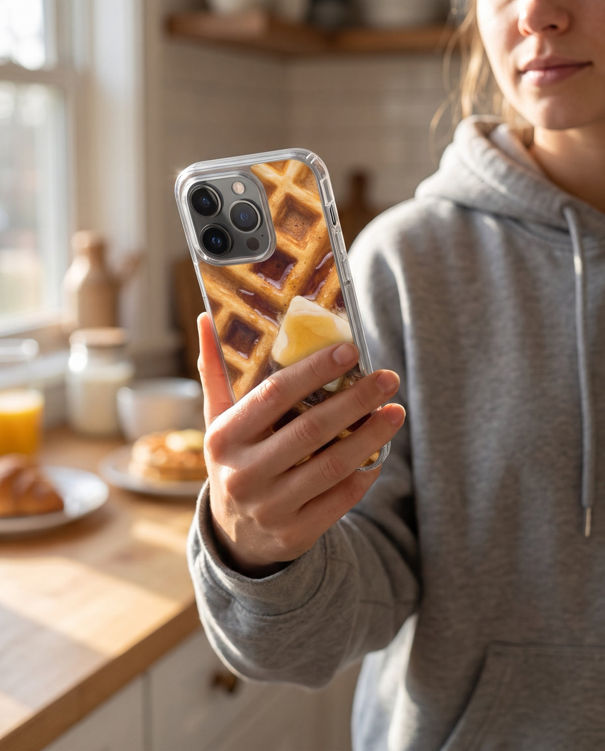 crafic-hand Butter Waffle iPhone Case