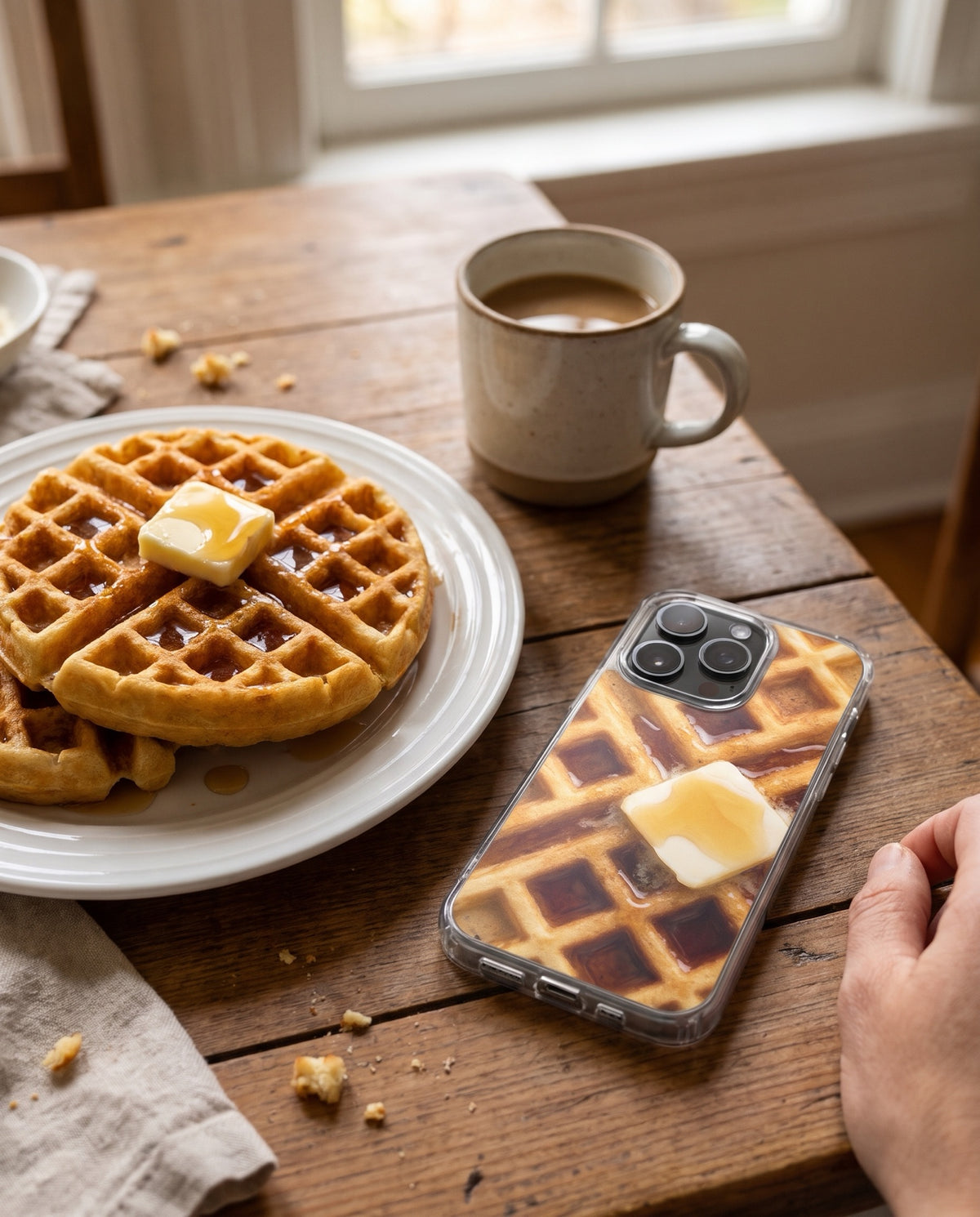 crafic-life Butter Waffle iPhone Case