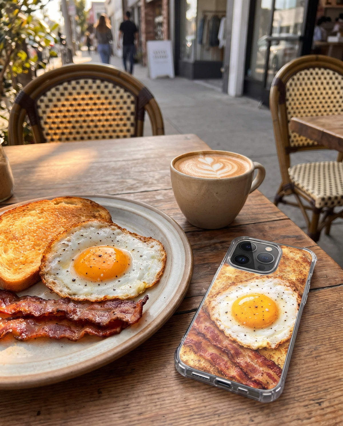 crafic-life Egg Toast iPhone Case