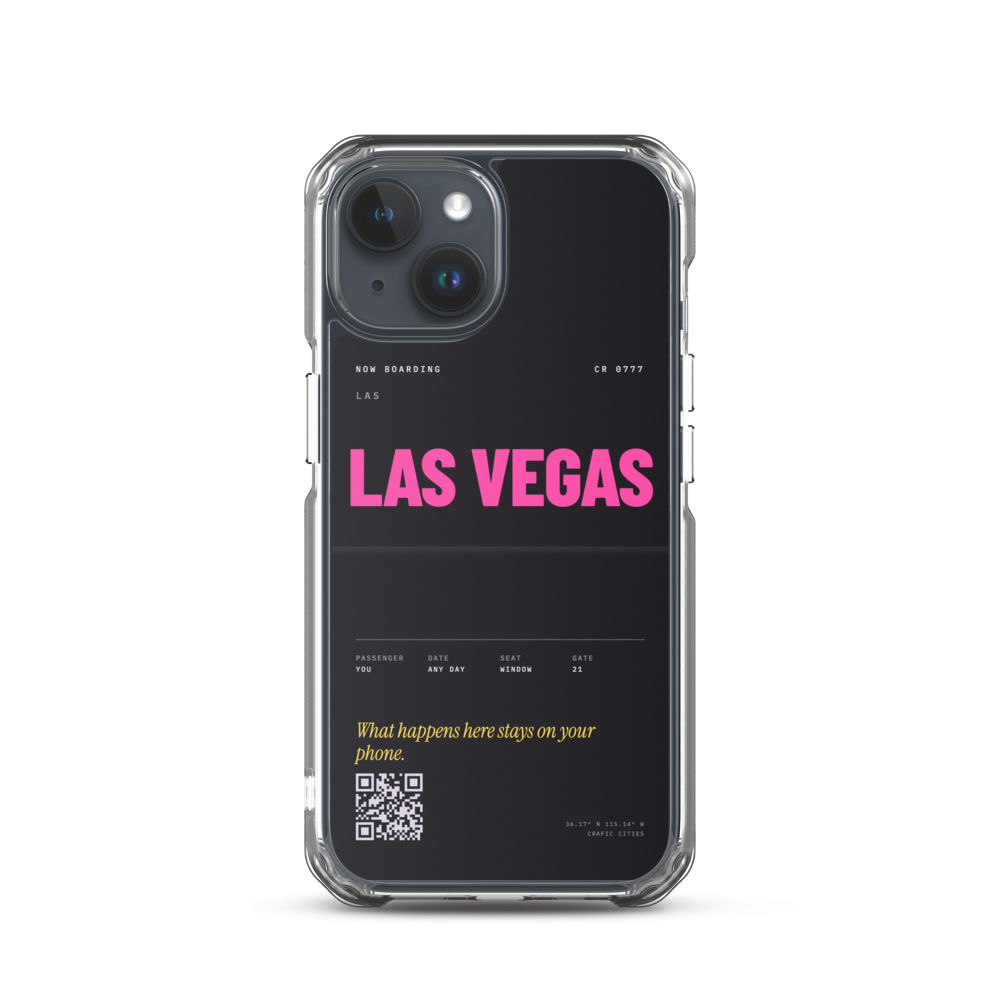 crafic-mock Las Vegas Boarding Pass iPhone Case