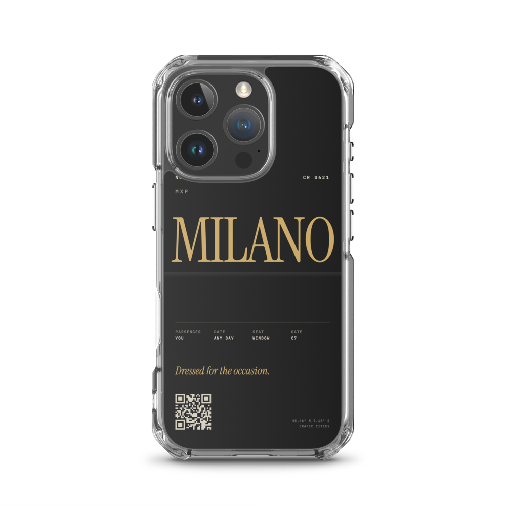 crafic-mock Milano Boarding Pass iPhone Case