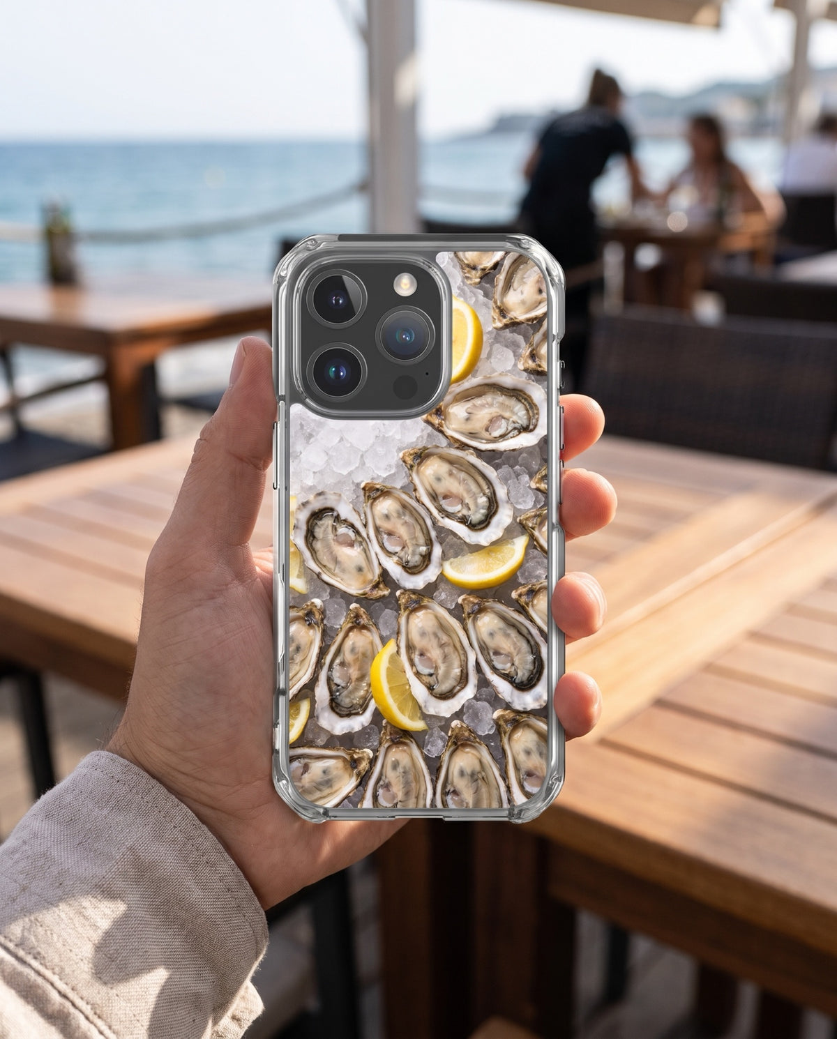 crafic-hand Oysters on Ice iPhone Case