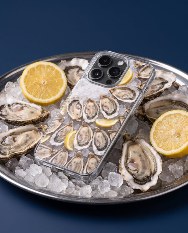 Oysters on Ice phone case