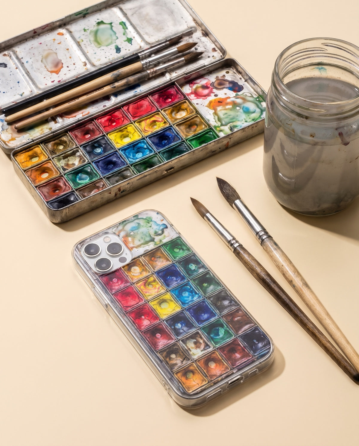 crafic-studio Paint Box iPhone Case