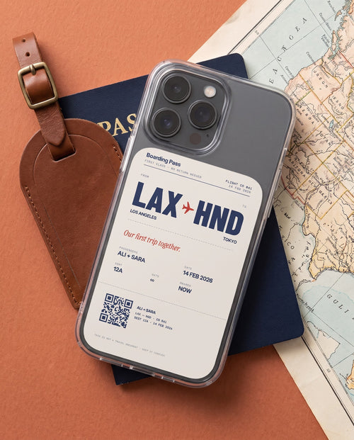 Boarding Pass iPhone Case