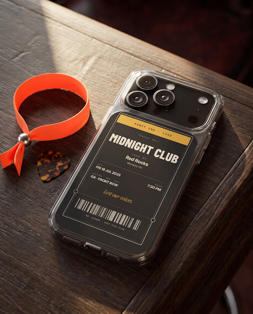 Concert Ticket iPhone Case