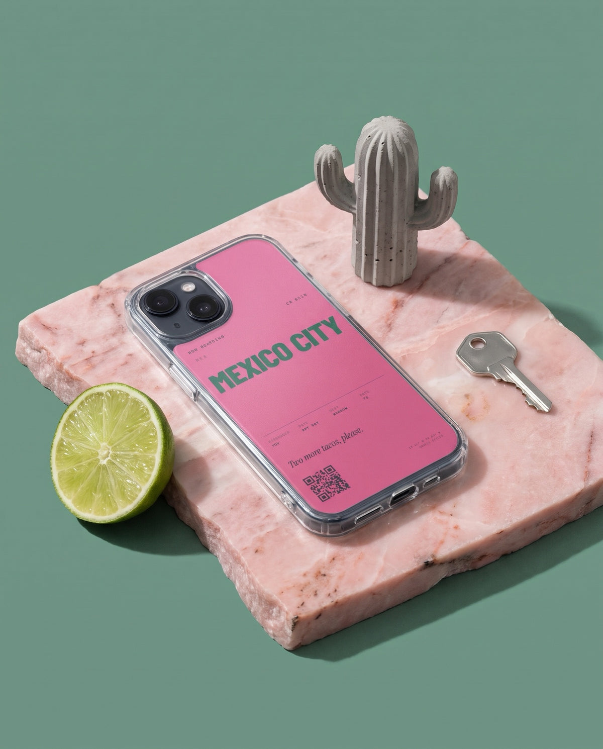 crafic-studio Mexico City Boarding Pass iPhone Case