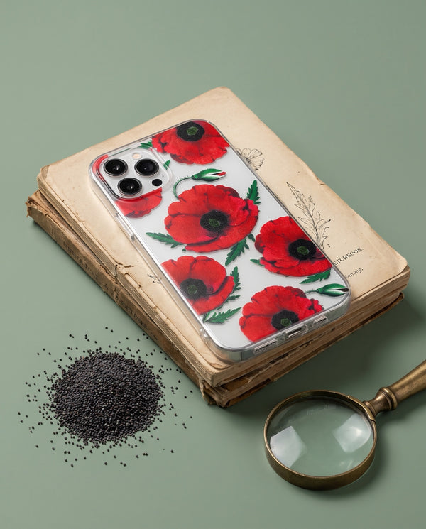 Red Poppy phone case
