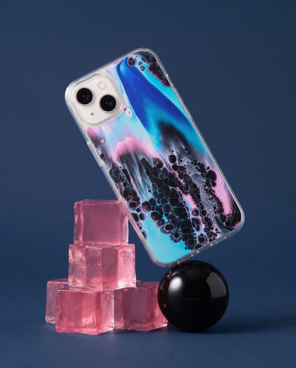 Abstract Pink and Blue phone case