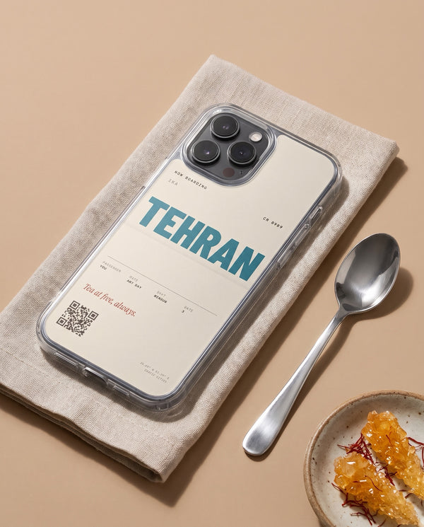 Tehran Boarding Pass phone case
