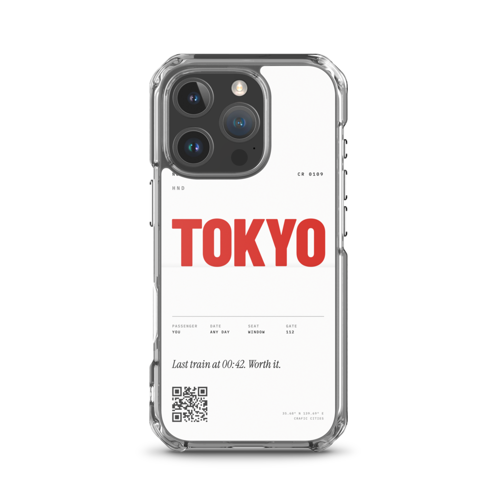 crafic-mock Tokyo Boarding Pass iPhone Case