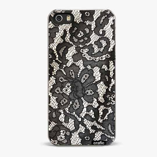 Black Lace Print iPhone 5/5S Case - CRAFIC